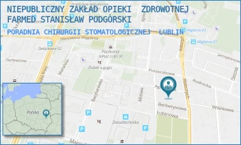 PORADNIA CHIRURGII STOMATOLOGICZNEJ - NIEPUBLICZNY ZAKŁAD OPIEKI  ZDROWOTNEJ FARMED STANISŁAW PODGÓRSKI - AGRESTOWA 8,  LUBLIN