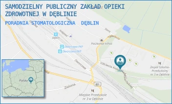 PORADNIA STOMATOLOGICZNA - SAMODZIELNY PUBLICZNY ZAKŁAD OPIEKI ZDROWOTNEJ W DĘBLINIE - TYSIĄCLECIA 27,  DĘBLIN