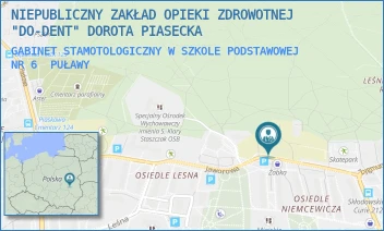 GABINET STAMOTOLOGICZNY W SZKOLE PODSTAWOWEJ NR 6 - NIEPUBLICZNY ZAKŁAD OPIEKI ZDROWOTNEJ "DO-DENT" DOROTA PIASECKA - NIEMCEWICZA 4,  PUŁAWY