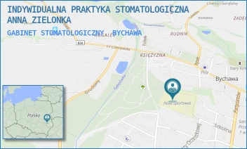 GABINET STOMATOLOGICZNY - INDYWIDUALNA PRAKTYKA STOMATOLOGICZNA ANNA ZIELONKA - SZKOLNA 8,  BYCHAWA