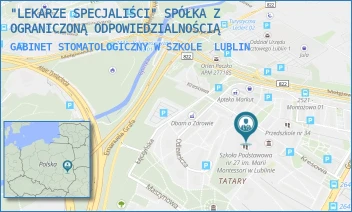 GABINET STOMATOLOGICZNY W SZKOLE - "LEKARZE SPECJALIŚCI" SPÓŁKA Z OGRANICZONĄ ODPOWIEDZIALNOŚCIĄ - KRESOWA 1,  LUBLIN