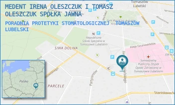 PORADNIA PROTETYKI STOMATOLOGICZNEJ - MEDENT IRENA OLESZCZUK I TOMASZ OLESZCZUK SPÓŁKA JAWNA - WYSPIAŃSKIEGO 21/2,  TOMASZÓW LUBELSKI