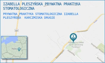 PRYWATNA PRAKTYKA STOMATOLOGICZNA IZABELLA PLESZYŃSKA - IZABELLA PLESZYŃSKA PRYWATNA PRAKTYKA STOMATOLOGICZNA - STAROWIEJSKA 28,  KARCZMISKA DRUGIE