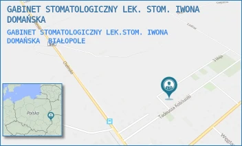 GABINET STOMATOLOGICZNY LEK.STOM. IWONA DOMAŃSKA - GABINET STOMATOLOGICZNY LEK. STOM. IWONA DOMAŃSKA - KOŚCIUSZKI 5,  BIAŁOPOLE