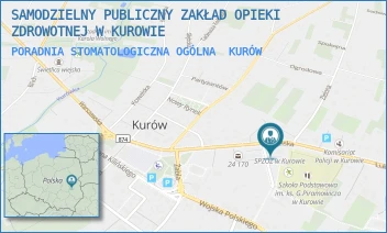 PORADNIA STOMATOLOGICZNA OGÓLNA - SAMODZIELNY PUBLICZNY ZAKŁAD OPIEKI ZDROWOTNEJ W KUROWIE - LUBELSKA 14,  KURÓW