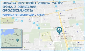PORADNIA ORTODONTYCZNA - PRYWATNA PRZYCHODNIA ZDROWIA "SALUS" SPÓŁKA Z OGRANICZONĄ ODPOWIEDZIALNOŚCIĄ - PIŁSUDSKIEGO 11B,  CHEŁM