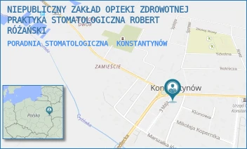 PORADNIA STOMATOLOGICZNA - NIEPUBLICZNY ZAKŁAD OPIEKI ZDROWOTNEJ PRAKTYKA STOMATOLOGICZNA ROBERT RÓŻAŃSKI - JANOWSKA 2A,  KONSTANTYNÓW