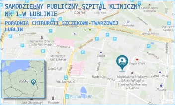 PORADNIA CHIRURGII SZCZĘKOWO-TWARZOWEJ - UNIWERSYTECKI SZPITAL KLINICZNY NR 1 W LUBLINIE - STASZICA 14A,  LUBLIN