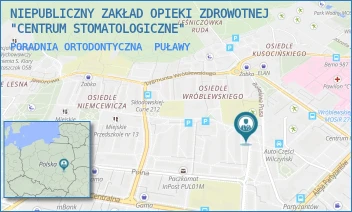 PORADNIA ORTODONTYCZNA - NIEPUBLICZNY ZAKŁAD OPIEKI ZDROWOTNEJ "CENTRUM STOMATOLOGICZNE" - OLSZEWSKIEGO 10,  PUŁAWY