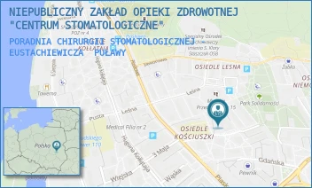 PORADNIA CHIRURGII STOMATOLOGICZNEJ - EUSTACHIEWICZA - NIEPUBLICZNY ZAKŁAD OPIEKI ZDROWOTNEJ "CENTRUM STOMATOLOGICZNE" - EUSTACHIEWICZA 3,  PUŁAWY