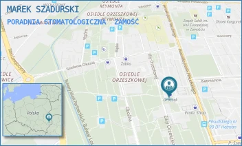 PORADNIA STOMATOLOGICZNA - NIEPUBLICZNY ZAKŁAD OPIEKI STOMATOLOGICZNEJ " SZADENT" MAREK SZADURSKI W SPADKU - ORZESZKOWEJ 28,  ZAMOŚĆ
