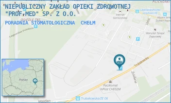 PORADNIA STOMATOLOGICZNA - NIEPUBLICZNY ZAKŁAD OPIEKI ZDROWOTNEJ "PROF-MED" SP. Z O.O. - TRUBAKOWSKA 4,  CHEŁM