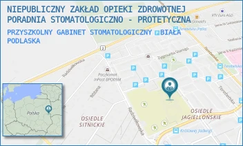 PRZYSZKOLNY GABINET STOMATOLOGICZNY - NIEPUBLICZNY ZAKŁAD OPIEKI ZDROWOTNEJ PORADNIA STOMATOLOGICZNO - PROTETYCZNA - ZYGMUNTA AUGUSTA 2,  BIAŁA PODLASKA