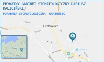 PORADNIA STOMATOLOGICZNA - PRYWATNY GABINET STOMATOLOGICZNY DARIUSZ KALICIŃSKI - KOZIA 2,  GRABOWIEC