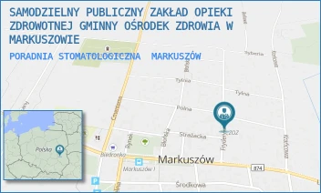 PORADNIA STOMATOLOGICZNA - SAMODZIELNY PUBLICZNY ZAKŁAD OPIEKI ZDROWOTNEJ GMINNY OŚRODEK ZDROWIA W MARKUSZOWIE - CHOPINA 6,  MARKUSZÓW