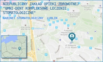 GABINET STOMATOLOGICZNY - NIEPUBLICZNY ZAKŁAD OPIEKI ZDROWOTNEJ "OMNI-DENT KOMPLEKSOWE LECZENIE STOMATOLOGICZNE" - DZIEWANNY 23/79,  LUBLIN