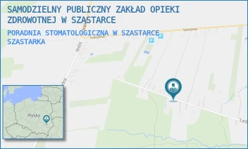 PORADNIA STOMATOLOGICZNA W SZASTARCE - SAMODZIELNY PUBLICZNY ZAKŁAD OPIEKI ZDROWOTNEJ W SZASTARCE - , 93,  SZASTARKA