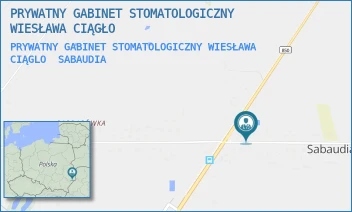 PRYWATNY GABINET STOMATOLOGICZNY WIESŁAWA CIĄGLO - PRYWATNY GABINET STOMATOLOGICZNY WIESŁAWA CIĄGŁO - 25,  SABAUDIA