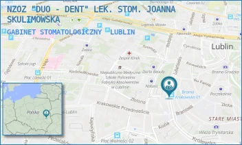 GABINET STOMATOLOGICZNY - NZOZ "DUO - DENT" LEK. STOM. JOANNA SKULIMOWSKA - LUBARTOWSKA 11/13/1,  LUBLIN