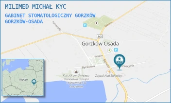GABINET STOMATOLOGICZNY GORZKÓW - MILIMED MICHAŁ KYC - NADRZECZNA 1,  GORZKÓW-OSADA