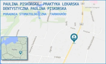 PORADNIA STOMATOLOGICZNA - PAULINA PISKORSKA, PRAKTYKA LEKARSKA DENTYSTYCZNA PAULINA PISKORSKA - 1 MAJA 69,  TARNOGRÓD