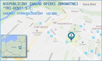 GABINET STOMATOLOGICZNY - NIEPUBLICZNY ZAKŁAD OPIEKI ZDROWOTNEJ "TRI-DENT" S.C. - PIŁSUDSKIEGO 12,  ŁĘCZNA