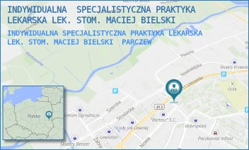 INDYWIDUALNA SPECJALISTYCZNA PRAKTYKA LEKARSKA LEK. STOM. MACIEJ BIELSKI - INDYWIDUALNA  SPECJALISTYCZNA PRAKTYKA LEKARSKA LEK. STOM. MACIEJ BIELSKI - 11 LISTOPADA 48,  PARCZEW
