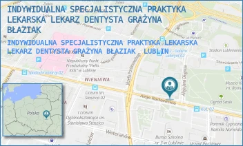 INDYWIDUALNA SPECJALISTYCZNA PRAKTYKA LEKARSKA LEKARZ DENTYSTA GRAŻYNA BŁAZIAK - INDYWIDUALNA SPECJALISTYCZNA PRAKTYKA LEKARSKA LEKARZ DENTYSTA GRAŻYNA BŁAZIAK - ALEJE RACŁAWICKIE 5,  LUBLIN