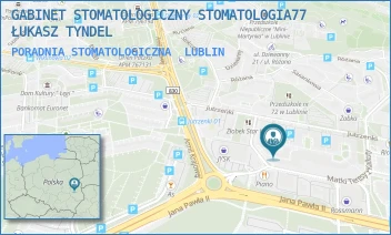 PORADNIA STOMATOLOGICZNA - GABINET STOMATOLOGICZNY STOMATOLOGIA77 ŁUKASZ TYNDEL - JUTRZENKI 16/150A,  LUBLIN