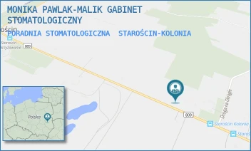 PORADNIA STOMATOLOGICZNA - MONIKA PAWLAK-MALIK GABINET STOMATOLOGICZNY - 41A,  STAROŚCIN-KOLONIA