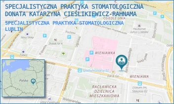 SPECJALISTYCZNA PRAKTYKA STOMATOLOGICZNA - SPECJALISTYCZNA PRAKTYKA STOMATOLOGICZNA DONATA KATARZYNA CIEŚLIKIEWICZ-RAHNAMA - GŁOWACKIEGO 4/2,  LUBLIN