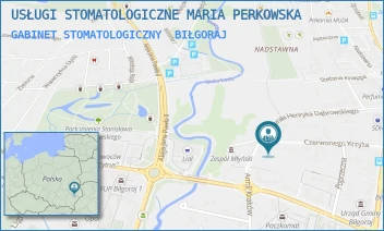 GABINET STOMATOLOGICZNY - USŁUGI STOMATOLOGICZNE MARIA PERKOWSKA - CZERWONEGO KRZYŻA 27,  BIŁGORAJ