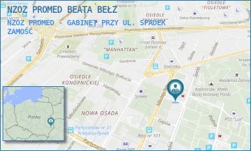 NZOZ PROMED - GABINET PRZY UL. SPADEK - NZOZ PROMED BEATA BEŁZ - SPADEK 49,  ZAMOŚĆ