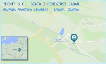 GRUPOWA PRAKTYKA LEKARSKA - ZAWADA - "DENT" S.C.  BEATA I REMIGIUSZ CABAN - 46,  ZAWADA