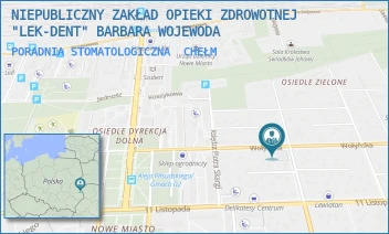 PORADNIA STOMATOLOGICZNA - NIEPUBLICZNY ZAKŁAD OPIEKI ZDROWOTNEJ "LEK-DENT" BARBARA WOJEWODA - WOŁYŃSKA 32,  CHEŁM