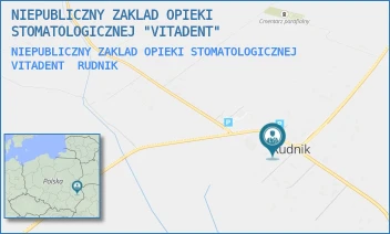 NIEPUBLICZNY ZAKLAD OPIEKI STOMATOLOGICZNEJ VITADENT - NIEPUBLICZNY ZAKLAD OPIEKI STOMATOLOGICZNEJ "VITADENT" - RUDNIK 64,  RUDNIK