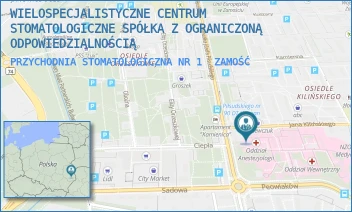 PRZYCHODNIA STOMATOLOGICZNA NR 1 - WIELOSPECJALISTYCZNE CENTRUM STOMATOLOGICZNE SPÓŁKA Z OGRANICZONĄ ODPOWIEDZIALNOŚCIĄ - KILIŃSKIEGO 4,  ZAMOŚĆ