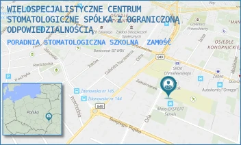 PORADNIA STOMATOLOGICZNA SZKOLNA - WIELOSPECJALISTYCZNE CENTRUM STOMATOLOGICZNE SPÓŁKA Z OGRANICZONĄ ODPOWIEDZIALNOŚCIĄ - ORLA 5,  ZAMOŚĆ