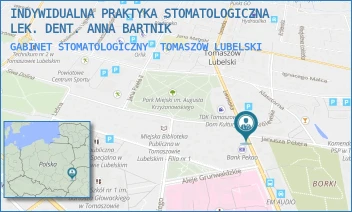 GABINET STOMATOLOGICZNY - INDYWIDUALNA PRAKTYKA STOMATOLOGICZNA LEK. DENT. ANNA BARTNIK - JANUSZA PETERA 5,  TOMASZÓW LUBELSKI
