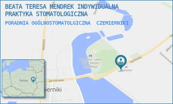 PORADNIA OGÓLNOSTOMATOLGICZNA - BEATA TERESA MENDREK INDYWIDUALNA PRAKTYKA STOMATOLOGICZNA - ZAMKOWA 14,  CZEMIERNIKI
