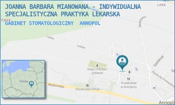 GABINET STOMATOLOGICZNY - JOANNA BARBARA MIANOWANA - INDYWIDUALNA SPECJALISTYCZNA PRAKTYKA LEKARSKA - LEŚNA 1,  ANNOPOL