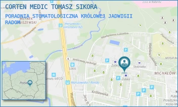 PORADNIA STOMATOLOGICZNA KRÓLOWEJ JADWIGII - CORTEN MEDIC TOMASZ SIKORA - KRÓLOWEJ JADWIGI 21/4,  RADOM