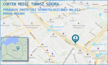 PORADNIA PROTETYKI STOMATOLOGICZNEJ WA-KIJ - CORTEN MEDIC TOMASZ SIKORA - KIJOWSKA 1,  PRAGA-PÓŁNOC
