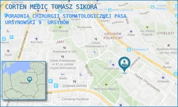 PORADNIA CHIRURGII STOMATOLOGICZNEJ PASA URSYNOWSKI 9 - CORTEN MEDIC TOMASZ SIKORA - PASA URSYNOWSKI 9,  URSYNÓW