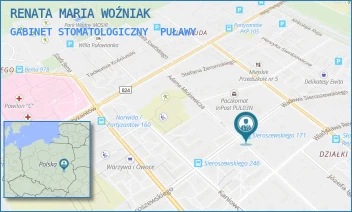 GABINET STOMATOLOGICZNY - RENATA MARIA WOŹNIAK - SIEROSZEWSKIEGO 20/4,  PUŁAWY