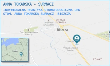 INDYWIDUALNA PRAKTYKA STOMATOLOGICZNA LEK. STOM. ANNA TOKARSKA-SURMACZ - ANNA TOKARSKA - SURMACZ - 51A,  BISZCZA