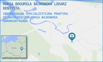 INDYWIDUALNA SPECJALISTYCZNA PRAKTYKA STOMATOLOGICZNA MARIA BAJKOWSKA - MARIA BOGUMIŁA BAJKOWSKA LEKARZ DENTYSTA - NIEPODLEGŁOŚCI 32,  DOROHUSK-OSADA