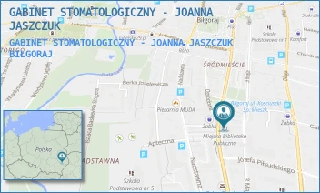 GABINET STOMATOLOGICZNY - JOANNA JASZCZUK - GABINET STOMATOLOGICZNY - JOANNA JASZCZUK - TADEUSZA KOŚCIUSZKI 41,  BIŁGORAJ