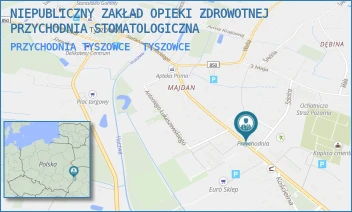 PRZYCHODNIA TYSZOWCE - NIEPUBLICZNY ZAKŁAD OPIEKI ZDROWOTNEJ PRZYCHODNIA STOMATOLOGICZNA - KOŚCIELNA 23,  TYSZOWCE