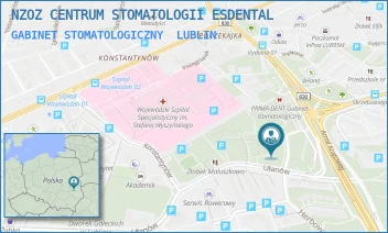GABINET STOMATOLOGICZNY - NZOZ CENTRUM STOMATOLOGII ESDENTAL - UŁANÓW 9/17B,  LUBLIN